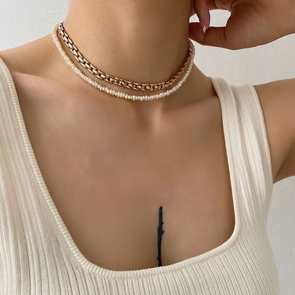 ✨18K Gold Plated Bold Pantheon Link Chain Necklace - Picture 11 of 14